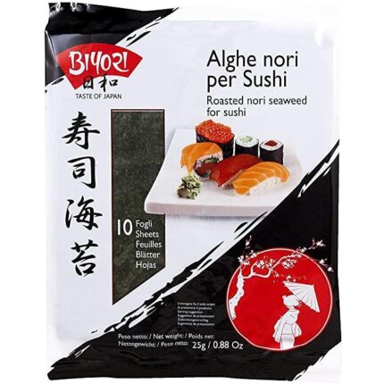 1336 6910191801857 CHDA12 biyori alga nori per sushi 10 fogli 25g