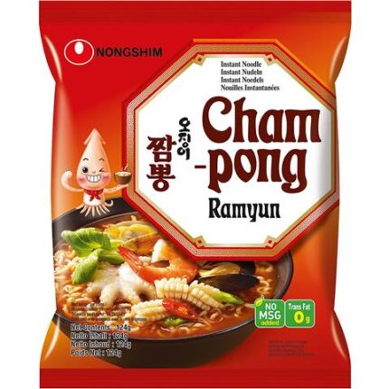 1554 8801043157759 nongshim instant noodle champong ramyun 124g
