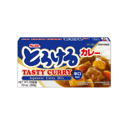 37487 074880057393 JSB018 s&b tasty curry japanese curry mix hot 200g