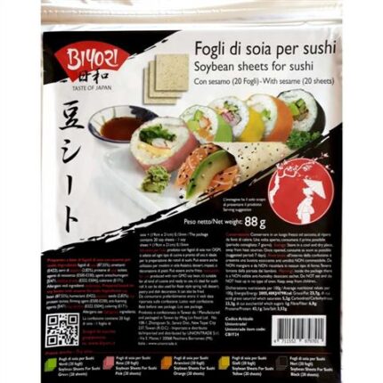 37491 4711552979701 biyori fogli di soia per sushi con sesamo 20fogli 88g