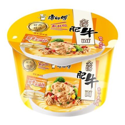 38280 6920152493311 mr. kong bowl instant noodles golden stock beef flavor 112g