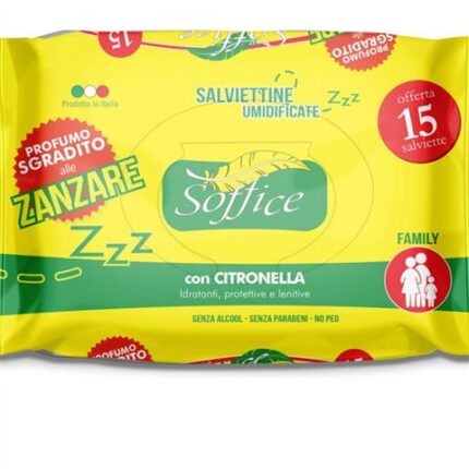 39636 8032754451922 soffice salv. anti zanz. con citron. 15pz