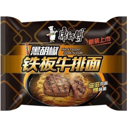 40419 6920152485095 mr kong instant noodles black pepper steak flavor 102g