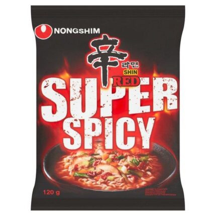 43136 8801043053167 nongshim instant noodle soup shin ramyun red super spicy 120g