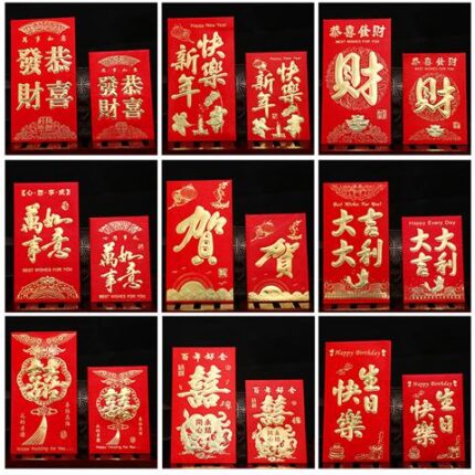 44221 6931652600420 busta rossa 6pz piegato hongbao