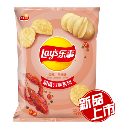 44231 6924743923430 lay's spicy crayfish flavor 70g