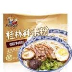 46381 6935849068888 instant spaghetti di riso beef shitake flavor nanyuexiucai 255g