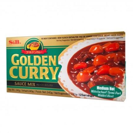 47135 4901002075422 JSB076 s&b golden curry japanese curry mix in block medium hot 220g