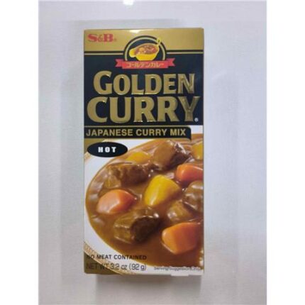 47148 074880030068 s&b golden curry japanese curry mix hot 92g