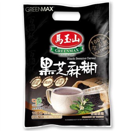 47311 4713398110102 greenmax mayushan black sesame cereal 420g