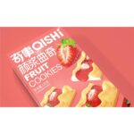 49163 6972618690406 qishi fruit cookies gusto fragola 130g