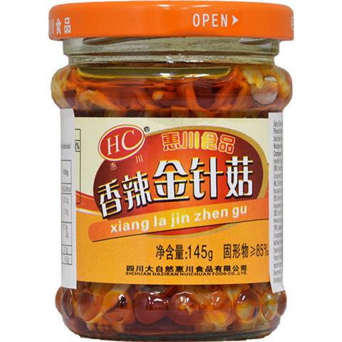 rbs49214f.jpg 49214 6934457615866 huichuan xiangla jinzhengu funghi enoki in salsa piccante 145g