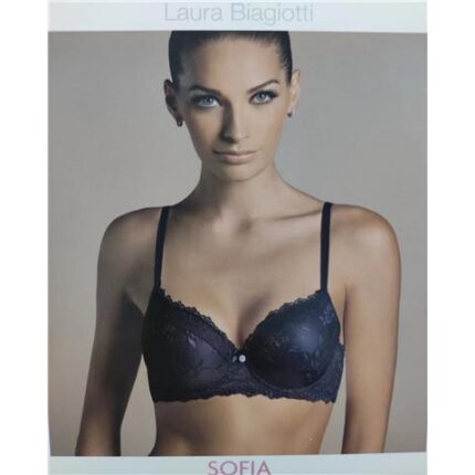 51591 8301013426644 000-BLA90620S-PNR_5B l/b sofia reggiseno. sfoderato c/fer micr. con pizzo nero 5b
