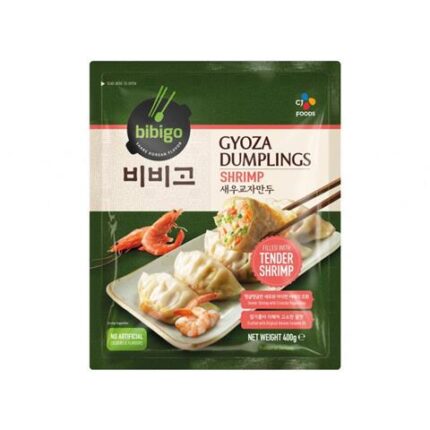 52257 4016337916002 cj bibigo gyoza dumplings shrimp 400g