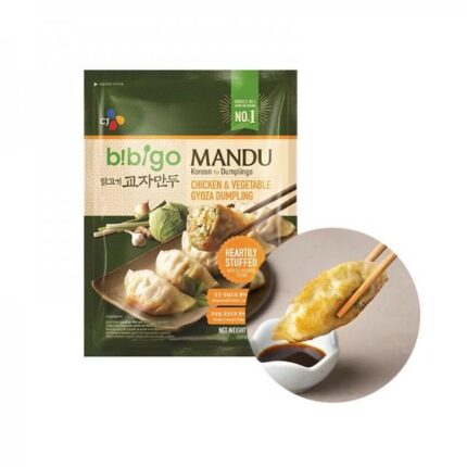 52663 4016337912417 cj bibigo gyoza dumplings chicken and vegetable 600g