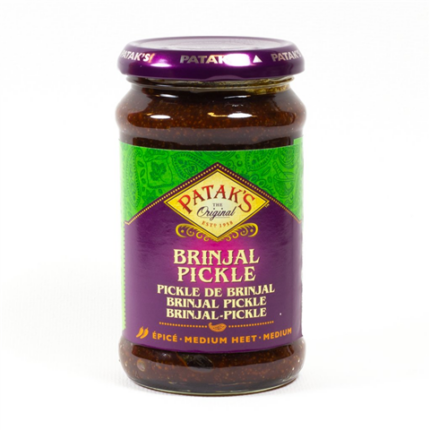 55289 5011308307185 patak's brinjal pickle 250ml