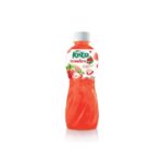 56697 8850624395202 kato strawberry juice with nata de coco 320g