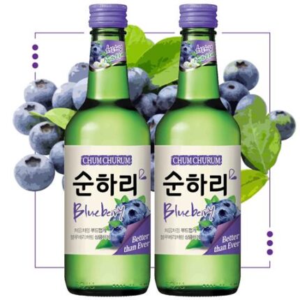 57615 8801030000488 chum churum blue berry soju 12%vol 360ml