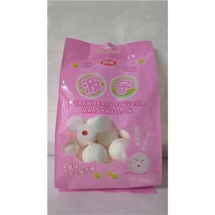 58127 4892616030641 sizhou pin ball strawberry flavour marshmallow 90g