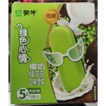 58285 6923644237363 mengniu lvse xinqing yenai lvshasha 5x70g