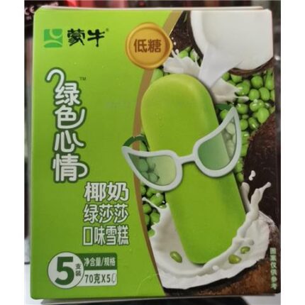 58285 6923644237363 mengniu lvse xinqing yenai lvshasha 5x70g