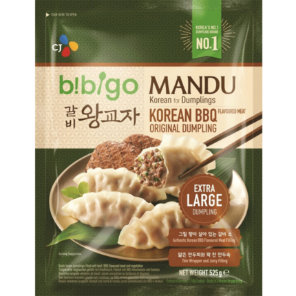 58592 4016337912400 cj bibigo mandu korea bbq beef flavor dumplings 525g