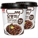 58598 8809054400529 yopokki black soybean sauce topokki （rice cake） 120g