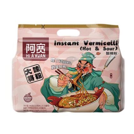 59784 6926410330633 akuan instan vermicelli di riso hot & sour flavor 100gx4pz