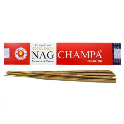 61153 8906022930009 incenso vijayshree golden nag champa 15g