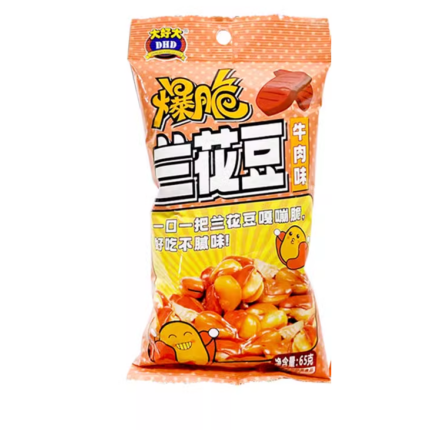 61239 6926858903611 dahaoda baocui kanhuadou beef flavour 65g