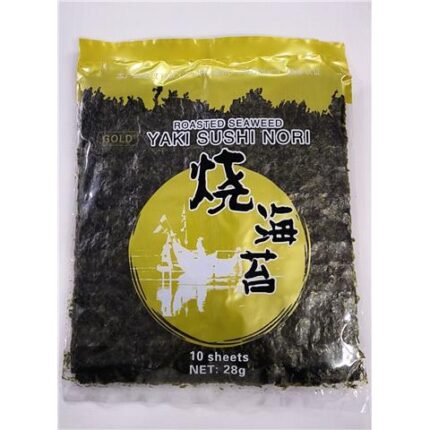 61246 6934093622037 yaki sushi nori gold 10 sheets 28g