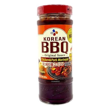 62202 8071761720560 cj korean bbq chicken&pork marinade hot spicy 500g