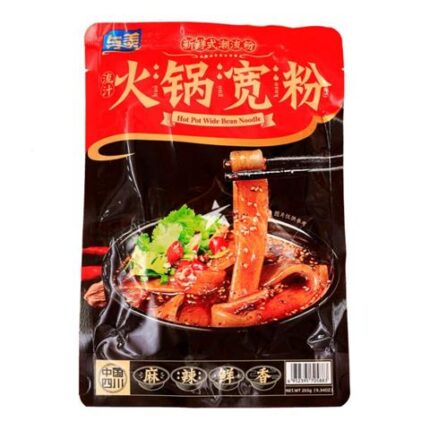 62877 9100000628776 yumei hotpot wide bean noodle 265g