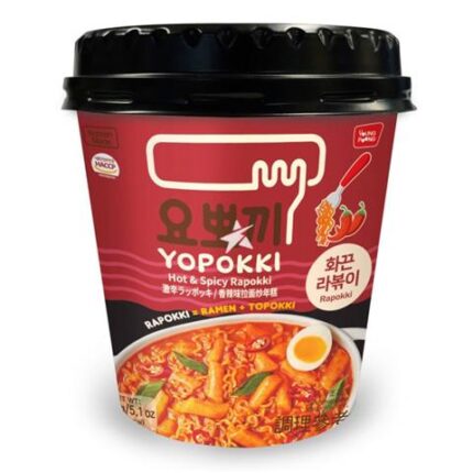 62959 8809054402363 yopokki cup kimchi rapokki piccante （rice cake ramen） 145g