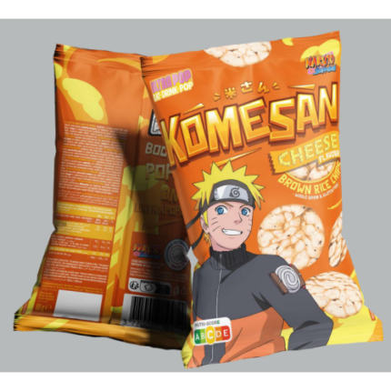 68662 3770027194705 komesan patatine di riso cream and onion flavor 60g