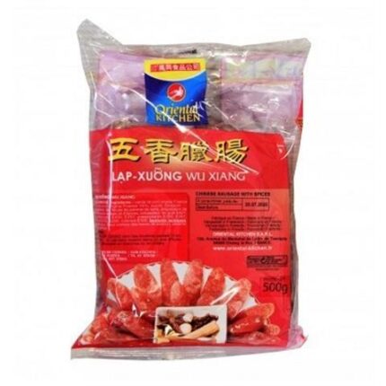 9652 3447573401006 oriental kitchen lap-xuong wuxiang chinese sausage with spices 500gr