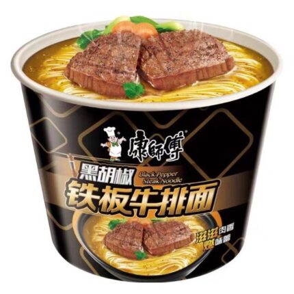 9818 6920152485057 mr kong bowl instant noodles beef con pepe nero 108g